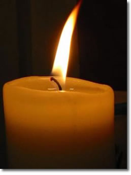 Candle A single candle is all that is needed to illuminate that which is in darkness….