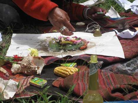 As these items are placed with loving care and consideration into the Despacho...